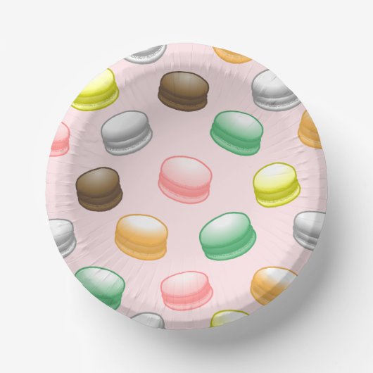 Macarons Sweet 16 Papieren Kommen (Voorkant)