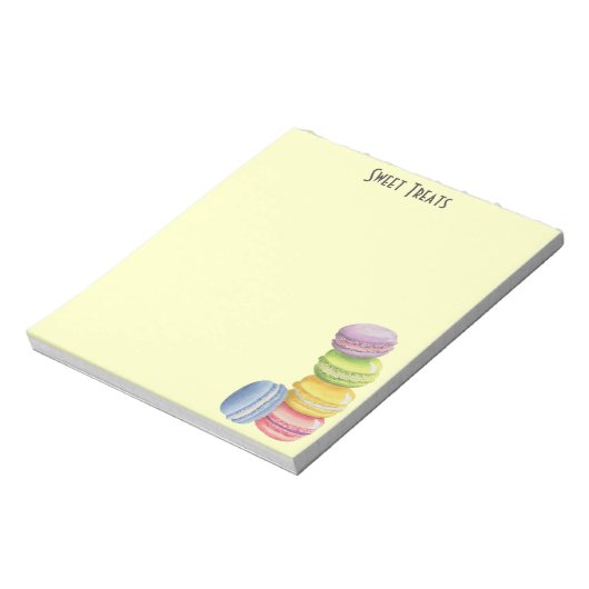 Macarons Sweet-behandelingen Notitieblok (Linkerzijde)