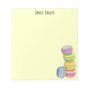 Macarons Sweet-behandelingen Notitieblok