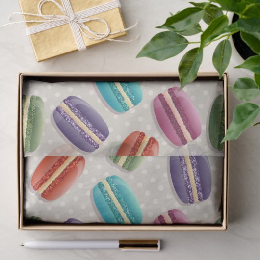 macarons tissuepapier (Geschenk)
