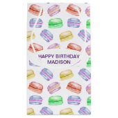 Macarons van de Koekjes van het Patroon van de Fot Klein Cadeauzakje (Achterkant)