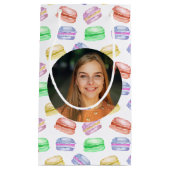 Macarons van de Koekjes van het Patroon van de Fot Klein Cadeauzakje (Voorkant)