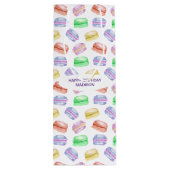 Macarons van de Koekjes van het Patroon van de Fot Wijn Cadeautas (Achterkant)