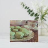 Macarons voor het Briefkaart van de Aftermiddagthe (Staand voorkant)