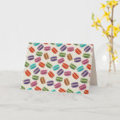 macarons wenskaart kaart (Gele Bloem)