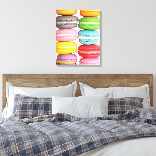 Macarons Wrapped Canvas Afdruk (Insitu (Slaapkamer))