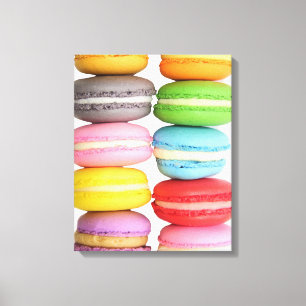 Macarons Wrapped Canvas Afdruk