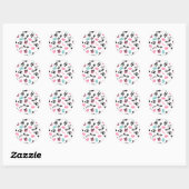 Macarons Zonnebril & Poodle Envelop Seal Sticker (Vel)