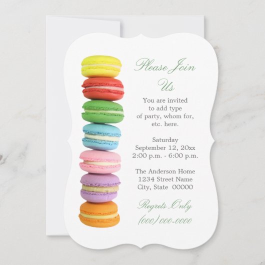 Macaronuitvindingen Kaart (Voorkant)