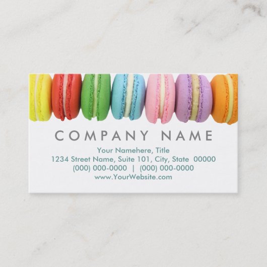 MacaronVisitekaartjes Visitekaartje (Voorkant)