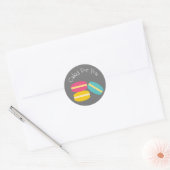Macaroon cakes ontwerp Gift business branding Ronde Sticker (Envelop)