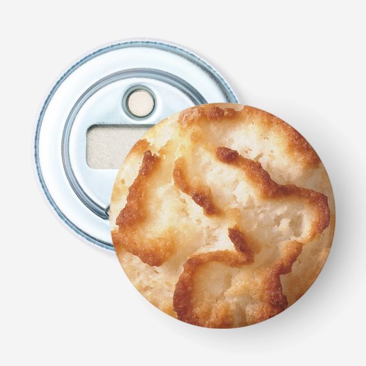 Macaroon Cookie Afbeelding Button Flesopener (Voorkant)