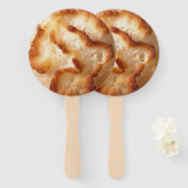 Macaroon Cookie Afbeelding Handwaaier (Voorkant en achterkant)