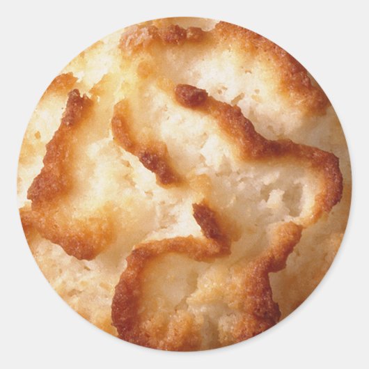 Macaroon Cookie Afbeelding Ronde Sticker (Voorkant)