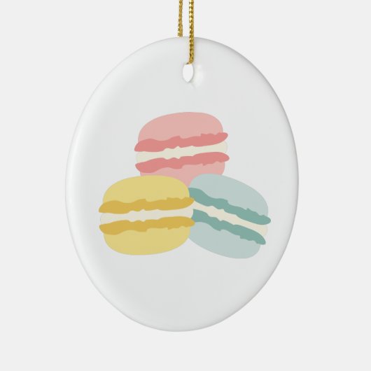 Macaroon Cookies Keramisch Ornament (Rechts)