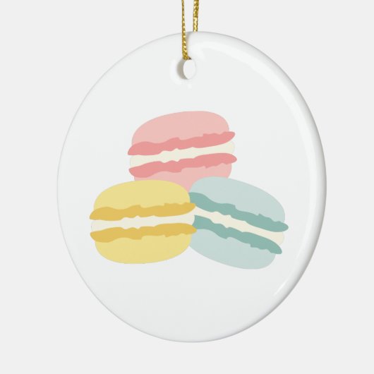 Macaroon Cookies Keramisch Ornament (Links)