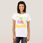 Macaroon Dag vrouwen wit T-shert T-shirt (Voorkant volledig)