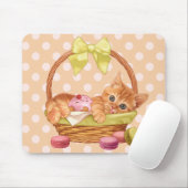 Macaroon en cupcake kitten muismat (Met muis)