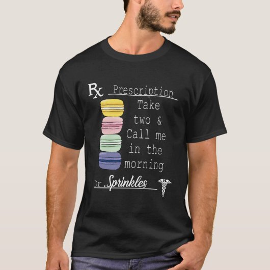 Macaroon Frans Macaron Cookie T-shirt (Voorkant)