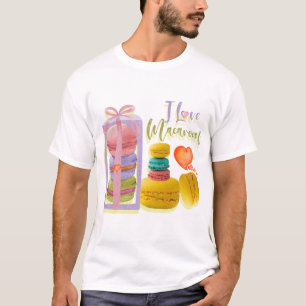 macaroon, i love you macaroon t-shirt