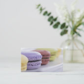 Macaroon macaron franse bakkerij visitekaartje (Staand voorkant)