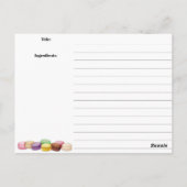 Macaroon meringue koekjes bakken recept kaart (Achterkant)