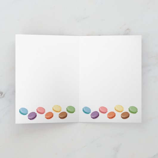 Macaroon Party Kaart (Binnen)