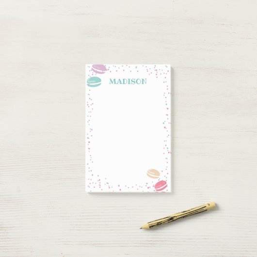 Macaroon Pastry Post it Notes (Op bureau)