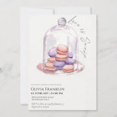 Macaroon thema vrijgezellenfeest kaart (Voorkant)