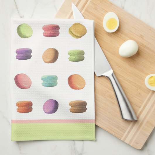 Macaroonkoekjes Theedoek (Quarter Fold)
