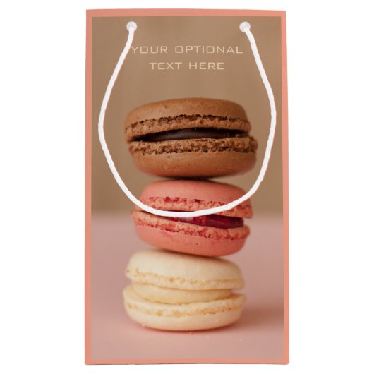 Macaroons aangepast cadeau klein cadeauzakje (Achterkant)