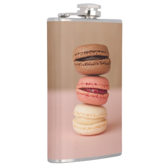 Macaroons aangepaste monogram-kolven heupfles (Rechts)
