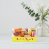 Macaroons Bakkerijkoeken Visitekaartje (Staand voorkant)