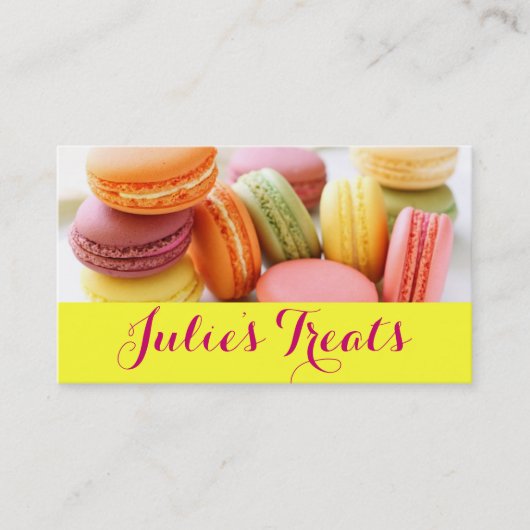 Macaroons Bakkerijkoeken Visitekaartje (Voorkant)
