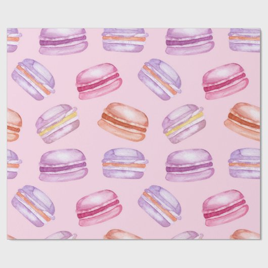  Macaroons bedrukt omslagpapier Cadeaupapier (Vlak)