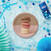 Macaroons / borden op basis van Macaroons Papieren Bordje (Feest)
