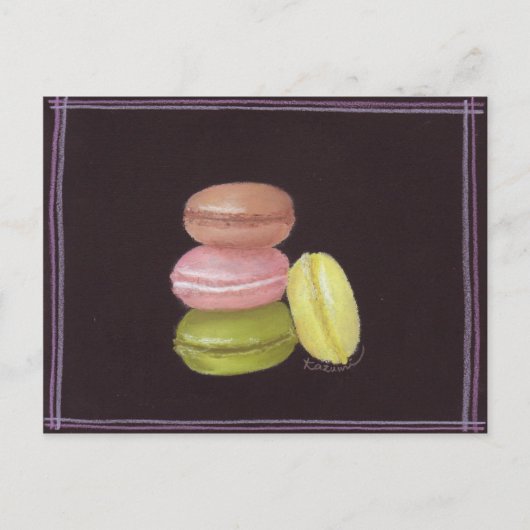 Macaroons Briefkaart (Voorkant)