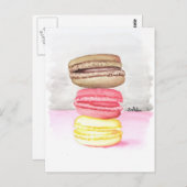 Macaroons Briefkaart (Voorkant / Achterkant)