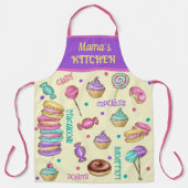 Macaroons Cupcakes Lollipops and Donuts Apron Schort (Voorkant)