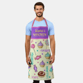 Macaroons Cupcakes Lollipops and Donuts Apron Schort (Gedragen)