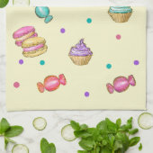 Macaroons Cupcakes Lollipops en Donuts Theedoek (Gevouwen)