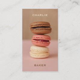 Macaroons / Macarons aangepaste Chef-visitekaartje Visitekaartje
