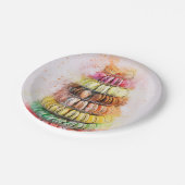 Macaroons Papieren Bordje (Gekanteld)