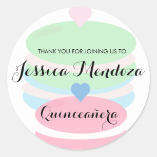 Macaroons Quince Sweet 16 Ronde Sticker