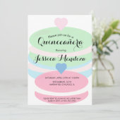 Macaroons Quince Sweet 16 Uitnodiging (Staand voorkant)