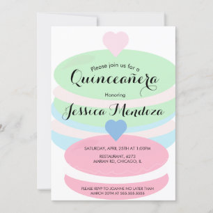Macaroons Quince Sweet 16 Uitnodiging