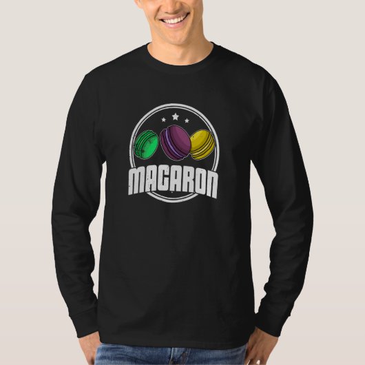 Macaroons recipes dessert Italy confectionery sayi T-shirt (Voorkant)
