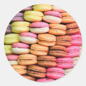 Macaroons Ronde Sticker (Voorkant)