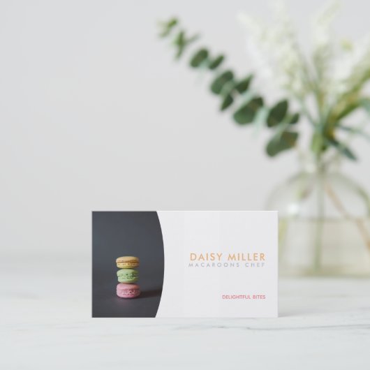 Macaroons Slogans Visitekaartjes (Staand voorkant)
