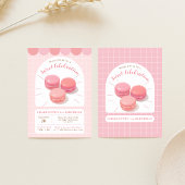 Macaroons Sweet Shop Uitnodiging voor verjaardag